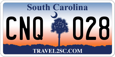 SC license plate CNQ028