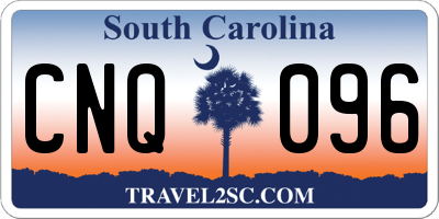 SC license plate CNQ096