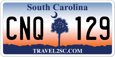 SC license plate CNQ129