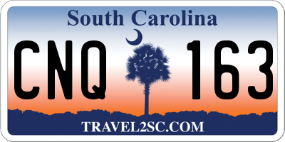 SC license plate CNQ163