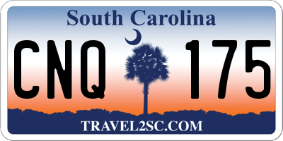 SC license plate CNQ175