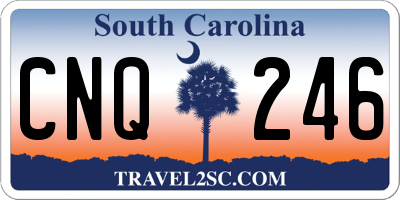 SC license plate CNQ246