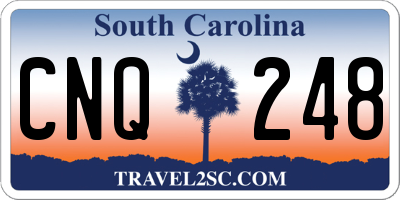 SC license plate CNQ248