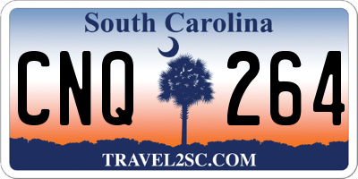 SC license plate CNQ264