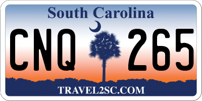 SC license plate CNQ265