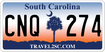 SC license plate CNQ274