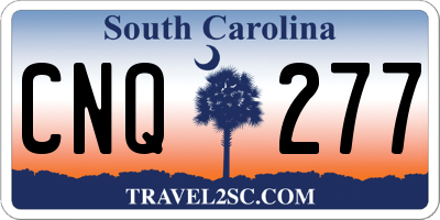 SC license plate CNQ277