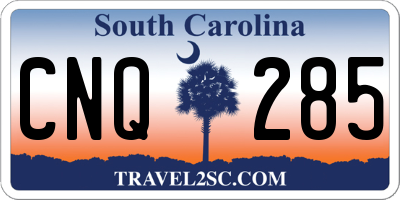 SC license plate CNQ285