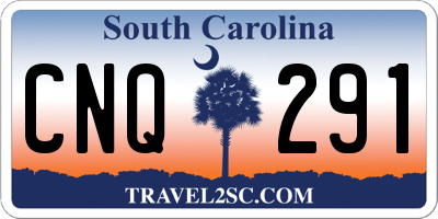 SC license plate CNQ291