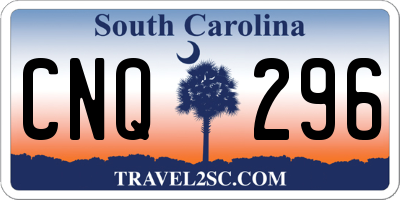SC license plate CNQ296