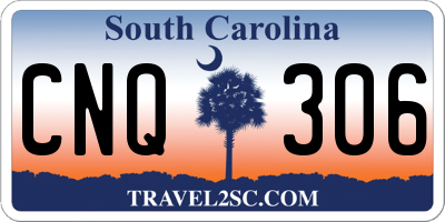 SC license plate CNQ306