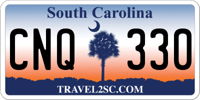 SC license plate CNQ330