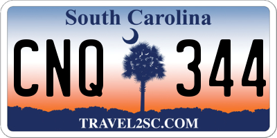 SC license plate CNQ344