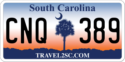 SC license plate CNQ389