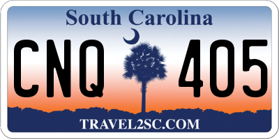 SC license plate CNQ405