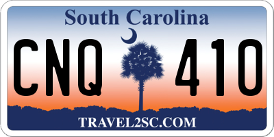 SC license plate CNQ410