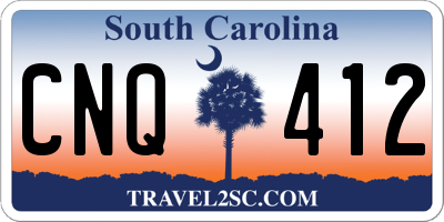SC license plate CNQ412