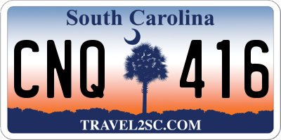 SC license plate CNQ416