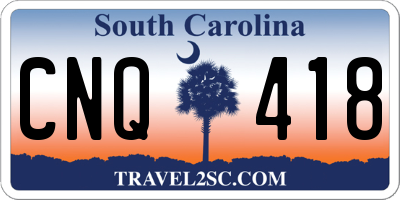 SC license plate CNQ418