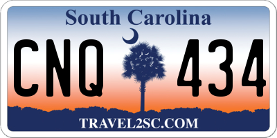 SC license plate CNQ434