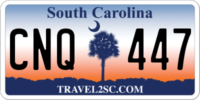 SC license plate CNQ447