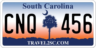 SC license plate CNQ456
