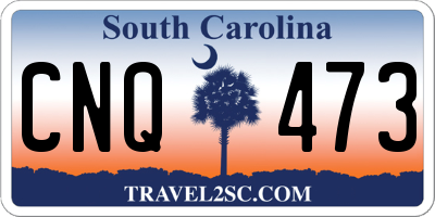 SC license plate CNQ473