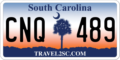 SC license plate CNQ489