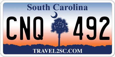 SC license plate CNQ492