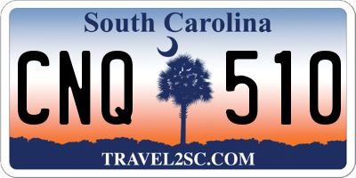 SC license plate CNQ510