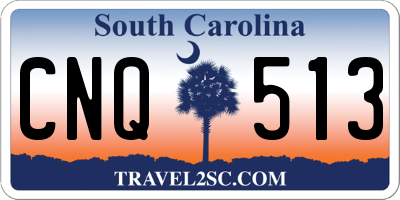 SC license plate CNQ513