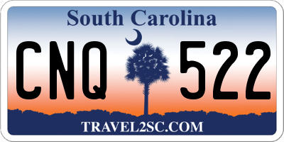SC license plate CNQ522