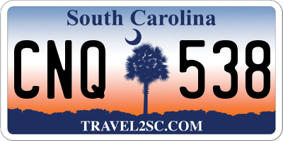 SC license plate CNQ538