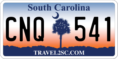 SC license plate CNQ541