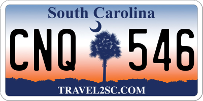 SC license plate CNQ546