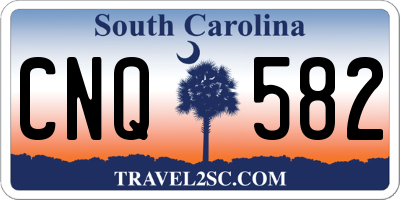 SC license plate CNQ582