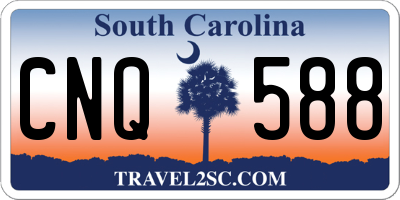 SC license plate CNQ588