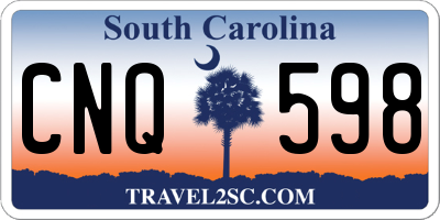 SC license plate CNQ598