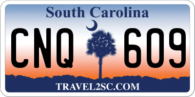 SC license plate CNQ609