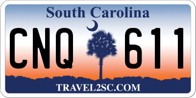 SC license plate CNQ611