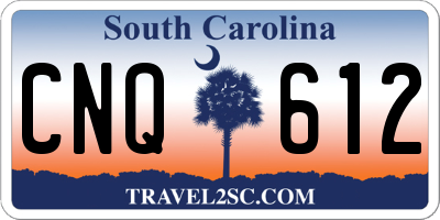 SC license plate CNQ612