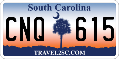 SC license plate CNQ615