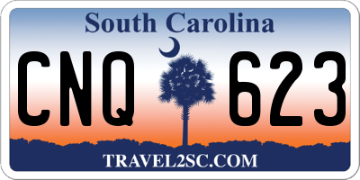 SC license plate CNQ623