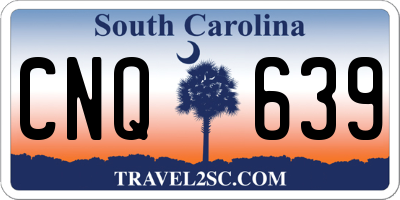 SC license plate CNQ639