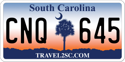 SC license plate CNQ645