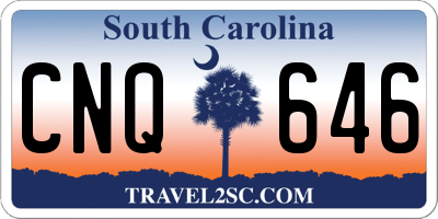 SC license plate CNQ646