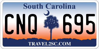 SC license plate CNQ695