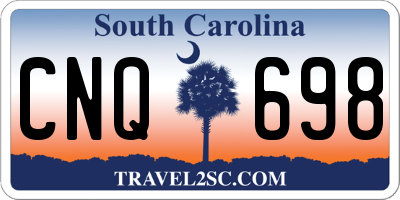 SC license plate CNQ698