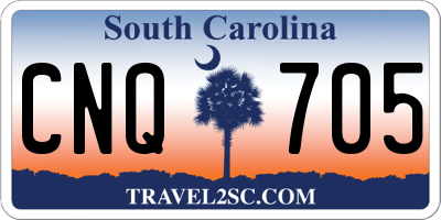 SC license plate CNQ705