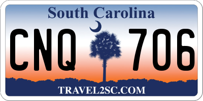 SC license plate CNQ706